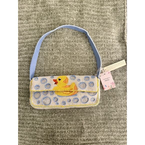 Rare TikTok Rubber Duck Beaded Bag – Handmade India - Picture 2 of 3